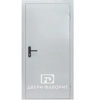 металлическая дверь в котельную с отделкой порошковое напыление белого цвета