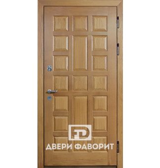 одностворчатая дверь с МДФ и верхним замком