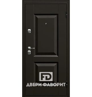 дверь металлическая с двумя заками, раздельной ручкой и глазком