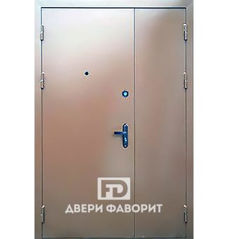 стальная дверь с двумя створками в тамбур